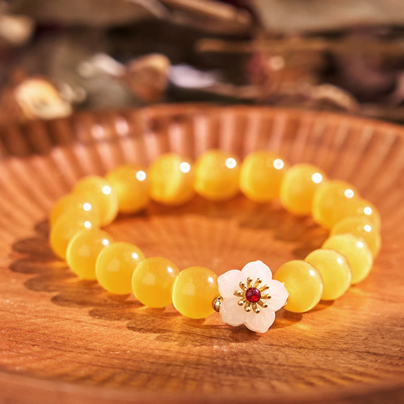 Nimara Ritual Cat's Eye Chrysoberyl Flower Love Bracelet