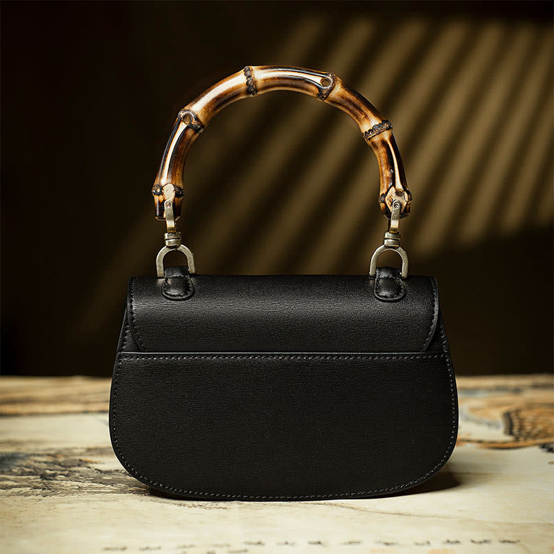 Nimara Ritual Curve Bamboo Handle Xiangyunsha Silk Crossbody Bag Hangbags