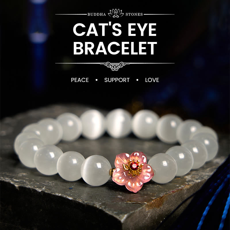 Nimara Ritual Cat's Eye Chrysoberyl Flower Love Bracelet