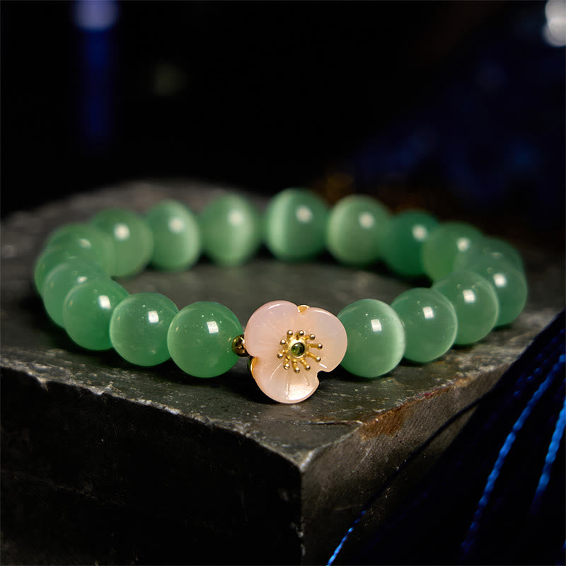 Nimara Ritual Cat's Eye Chrysoberyl Flower Love Bracelet