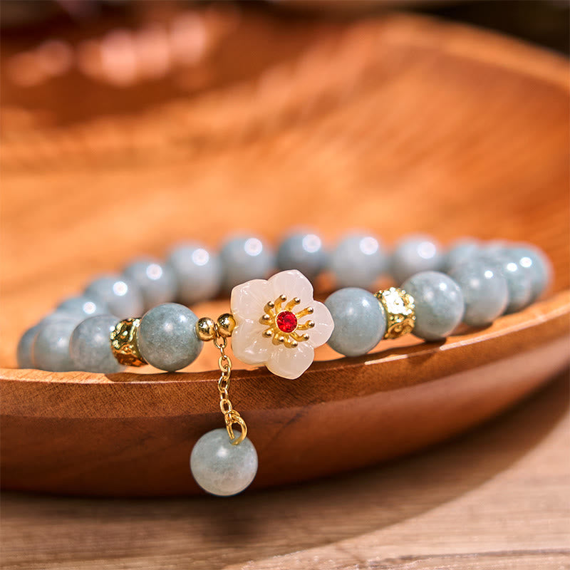 Nimara Ritual Jade Abundance Flower Bracelet