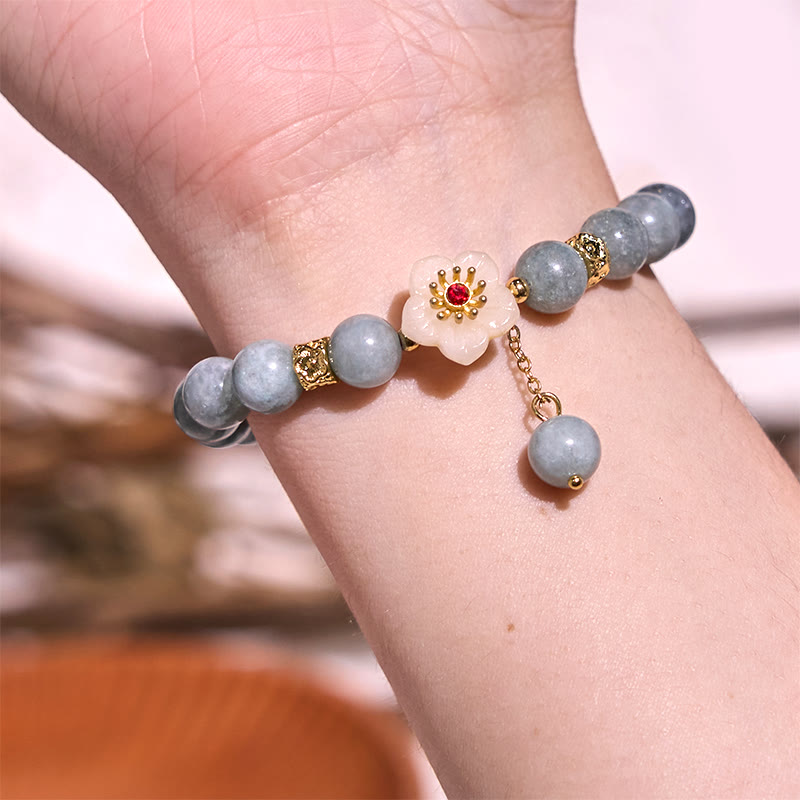 Nimara Ritual Jade Abundance Flower Bracelet