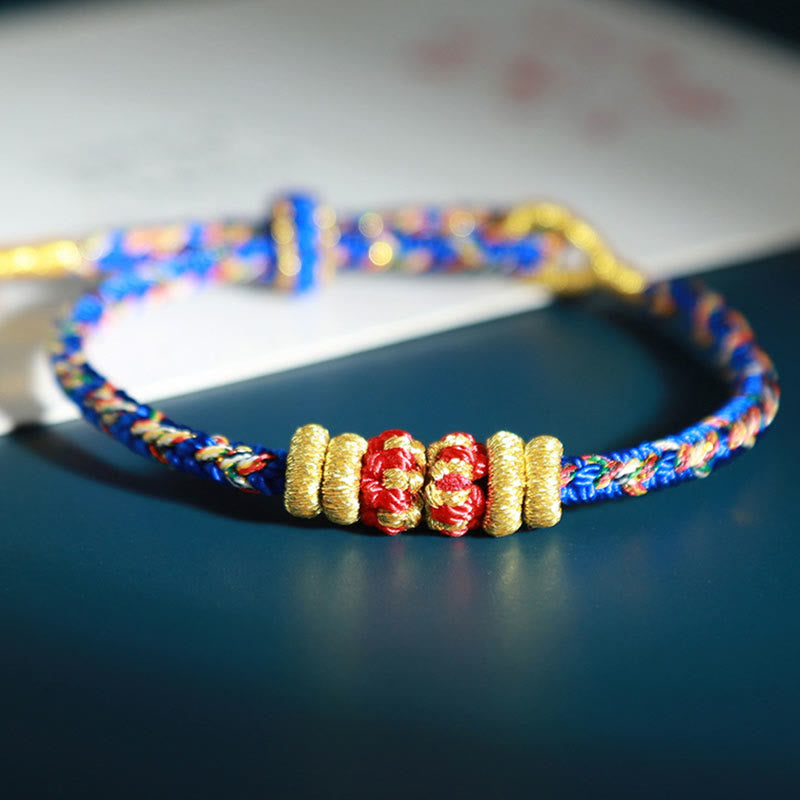 Nimara Ritual Chinese Zodiac Natal Buddha Colorful Strings Luck Bracelet
