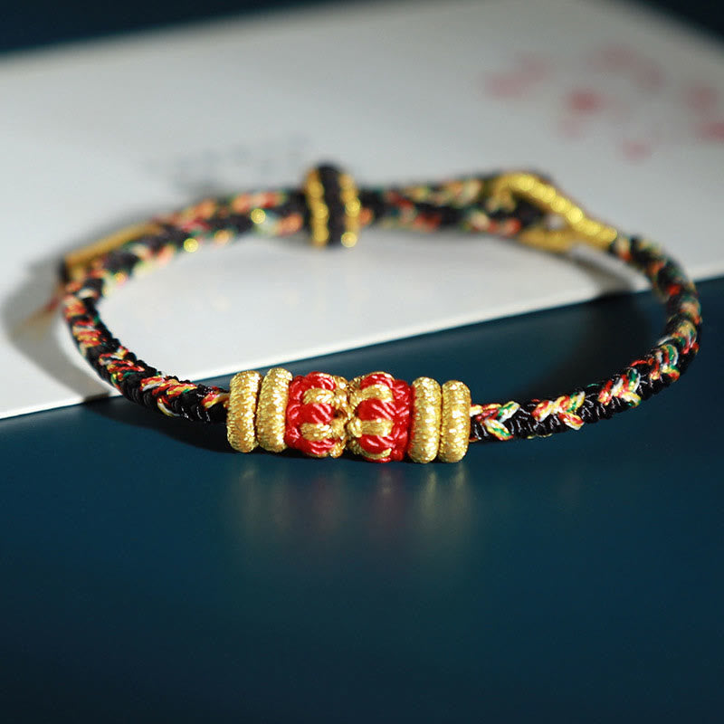 Nimara Ritual Chinese Zodiac Natal Buddha Colorful Strings Luck Bracelet