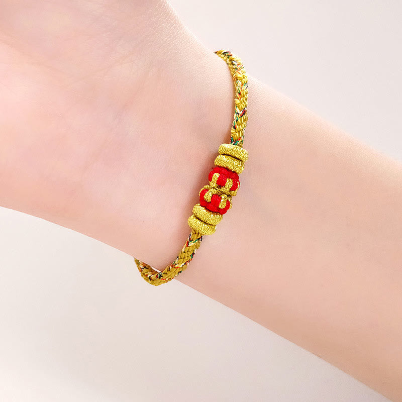 Nimara Ritual Chinese Zodiac Natal Buddha Colorful Strings Luck Bracelet