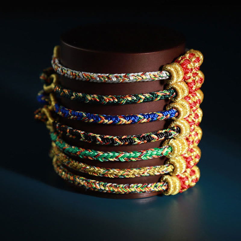 Nimara Ritual Chinese Zodiac Natal Buddha Colorful Strings Luck Bracelet