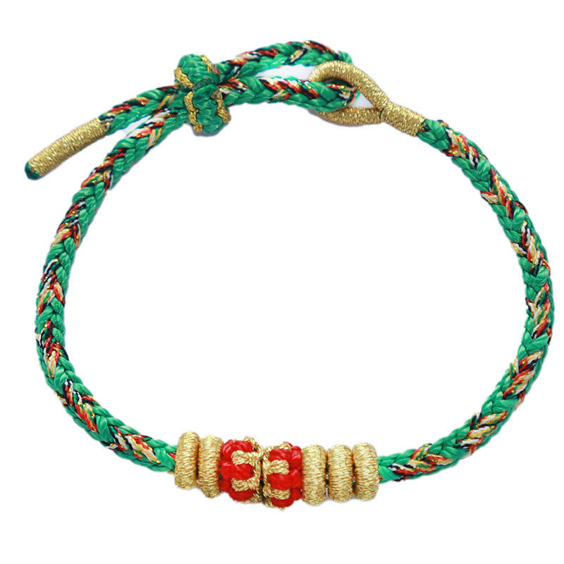 Nimara Ritual Chinese Zodiac Natal Buddha Colorful Strings Luck Bracelet
