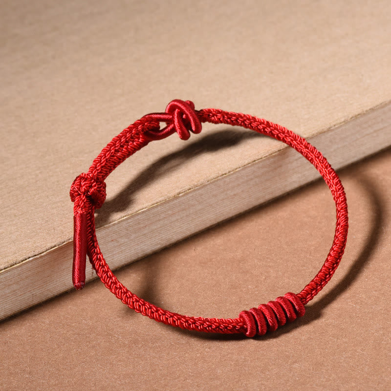 Nimara Ritual Red String Eight Stranded Rope Strength Bracelet