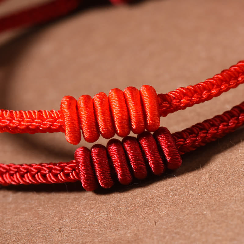 Nimara Ritual Red String Eight Stranded Rope Strength Bracelet