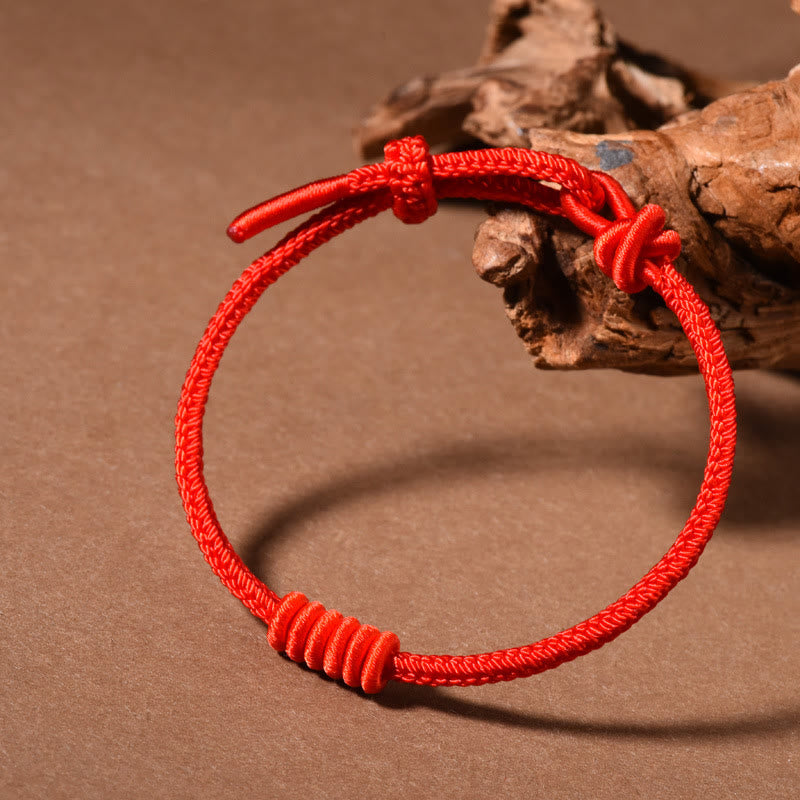 Nimara Ritual Red String Eight Stranded Rope Strength Bracelet