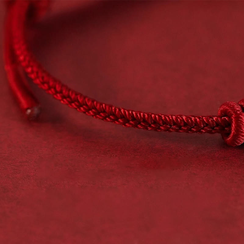 Nimara Ritual Red String Eight Stranded Rope Strength Bracelet