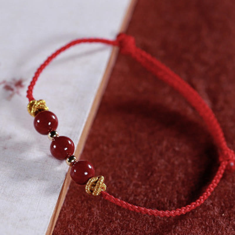 Nimara Ritual Colorful String Cinnabar Calm Bracelet
