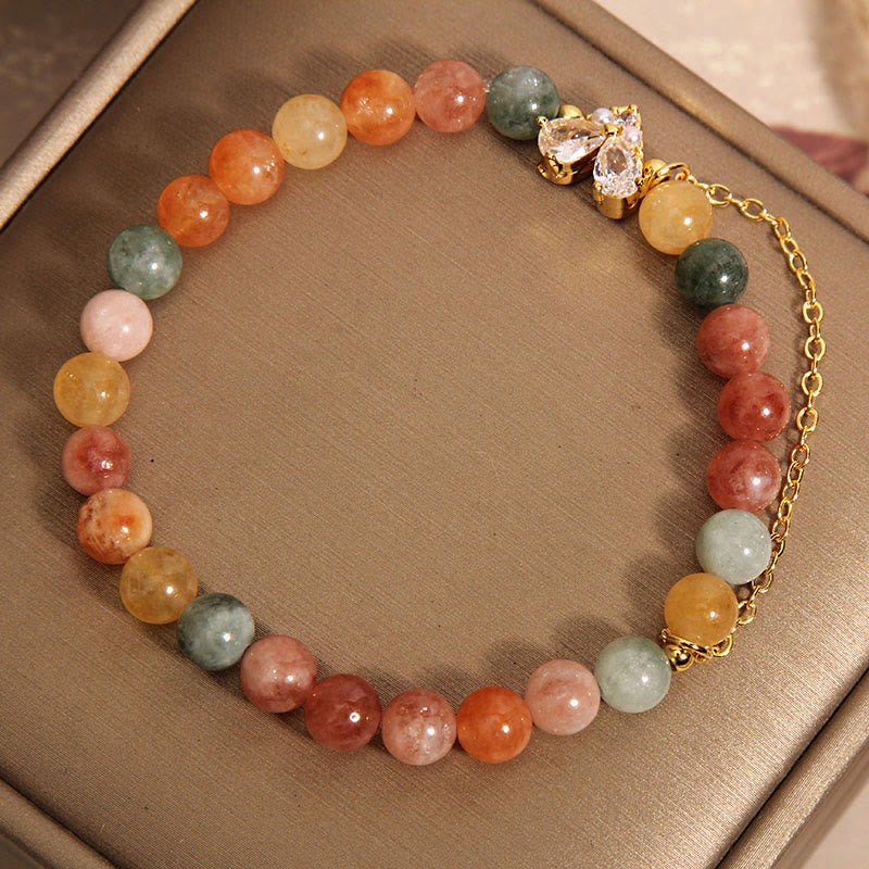 Nimara Ritual Citrine Green Crystal Prosperity Bracelet