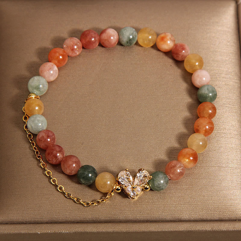 Nimara Ritual Citrine Green Crystal Prosperity Bracelet