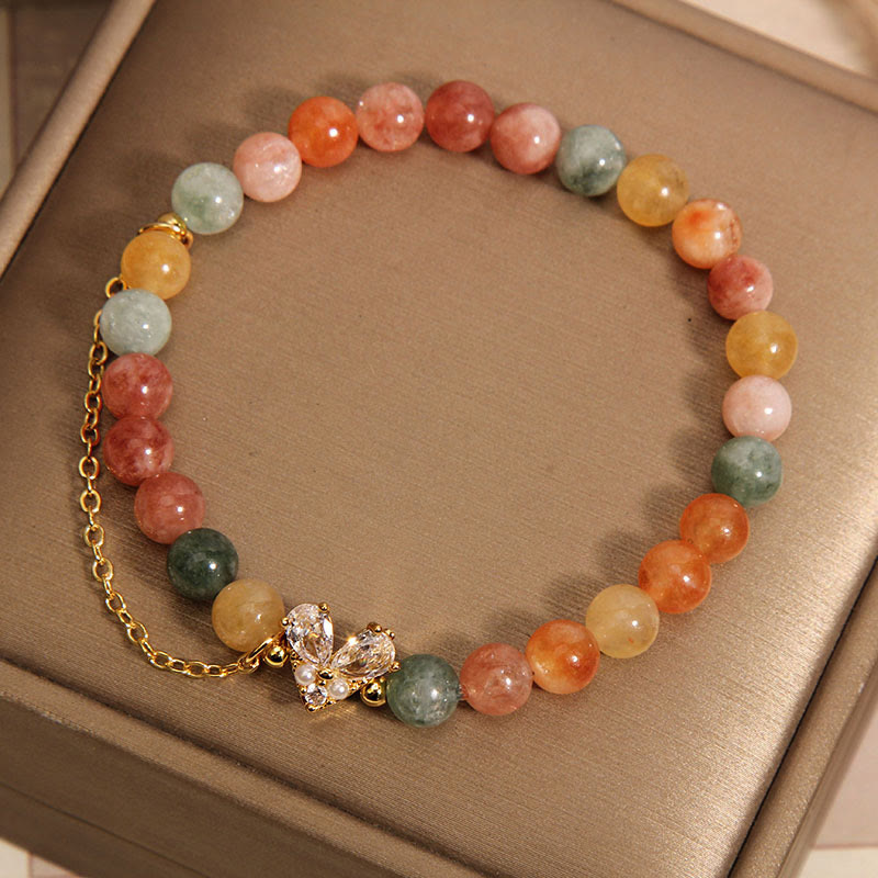 Nimara Ritual Citrine Green Crystal Prosperity Bracelet