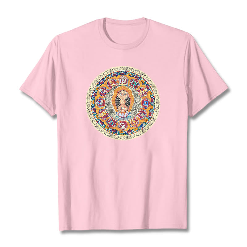 Nimara Ritual Dorje Vajra Mandala Buddha Cotton Tee T-shirt