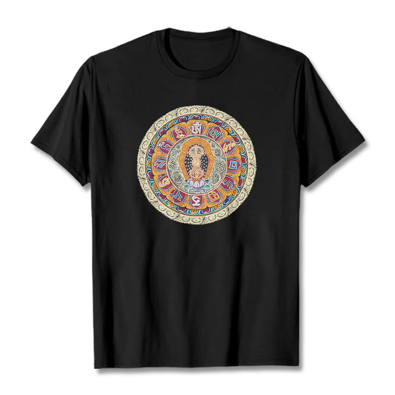 Nimara Ritual Dorje Vajra Mandala Buddha Cotton Tee T-shirt