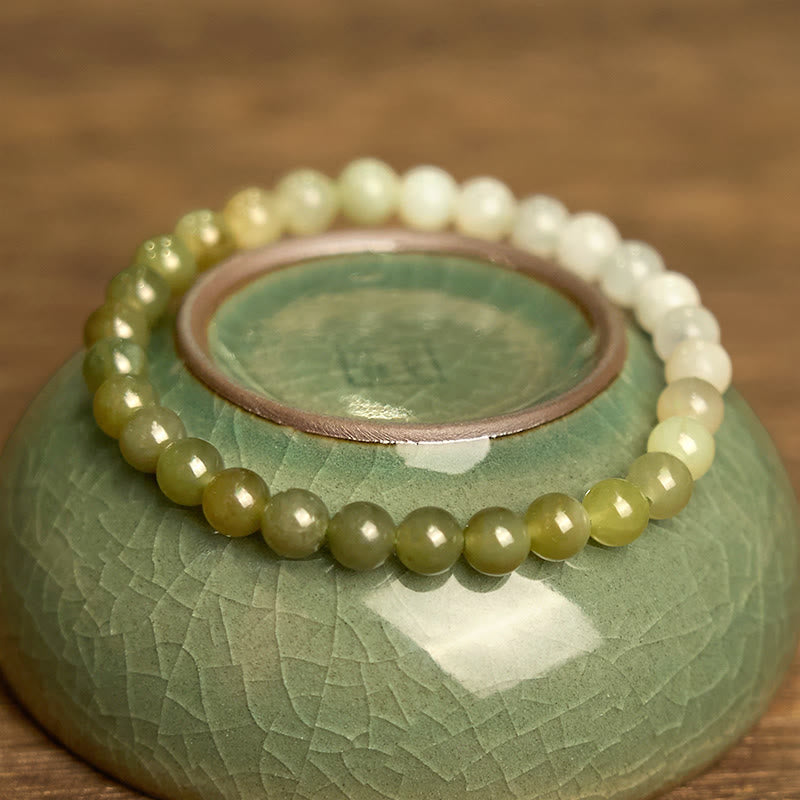 Nimara Ritual Hetian Jade Gradient Color Abundance Bracelet