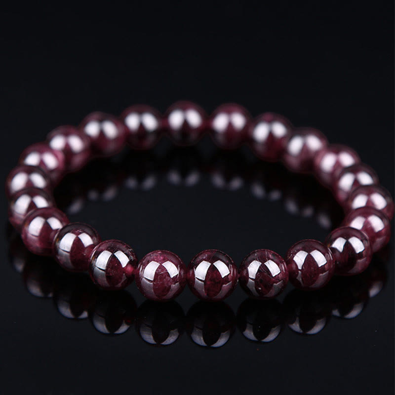 Nimara Ritual Natural Garnet Bead Passion Bracelet