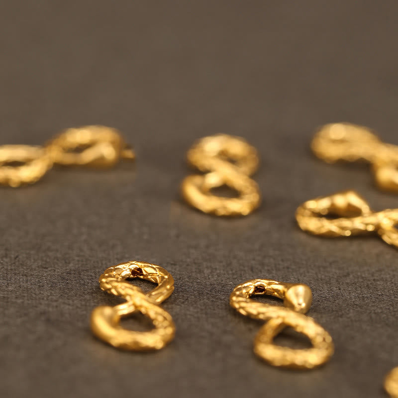 Nimara Ritual 999 Gold Year of the Snake Eternal Endless Knot Infinity Handmade Luck Bracelet