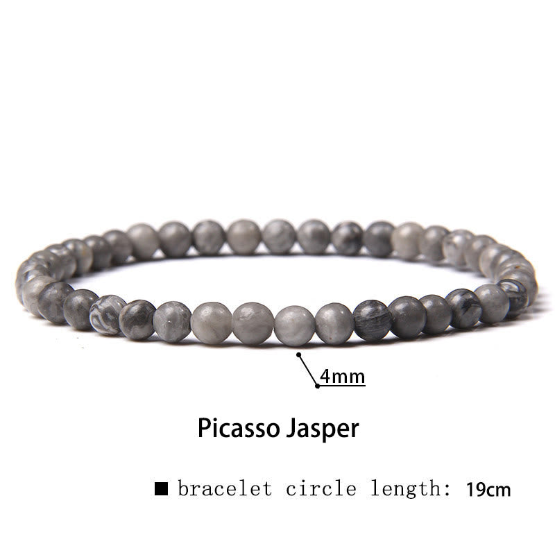 Nimara Ritual 4mm Various Stone Crystal Mini Beads Healing Bracelet
