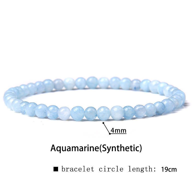 Nimara Ritual 4mm Various Stone Crystal Mini Beads Healing Bracelet