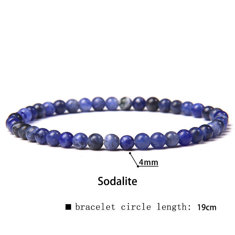 Nimara Ritual 4mm Various Stone Crystal Mini Beads Healing Bracelet