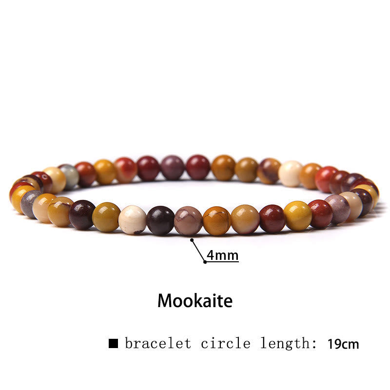 Nimara Ritual 4mm Various Stone Crystal Mini Beads Healing Bracelet