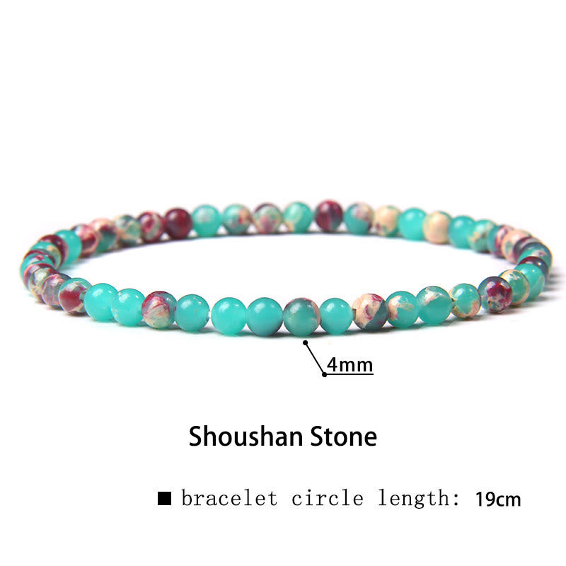 Nimara Ritual 4mm Various Stone Crystal Mini Beads Healing Bracelet