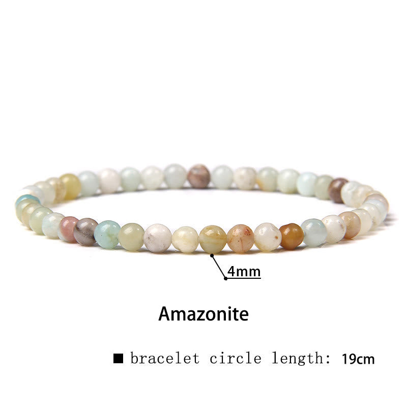Nimara Ritual 4mm Various Stone Crystal Mini Beads Healing Bracelet