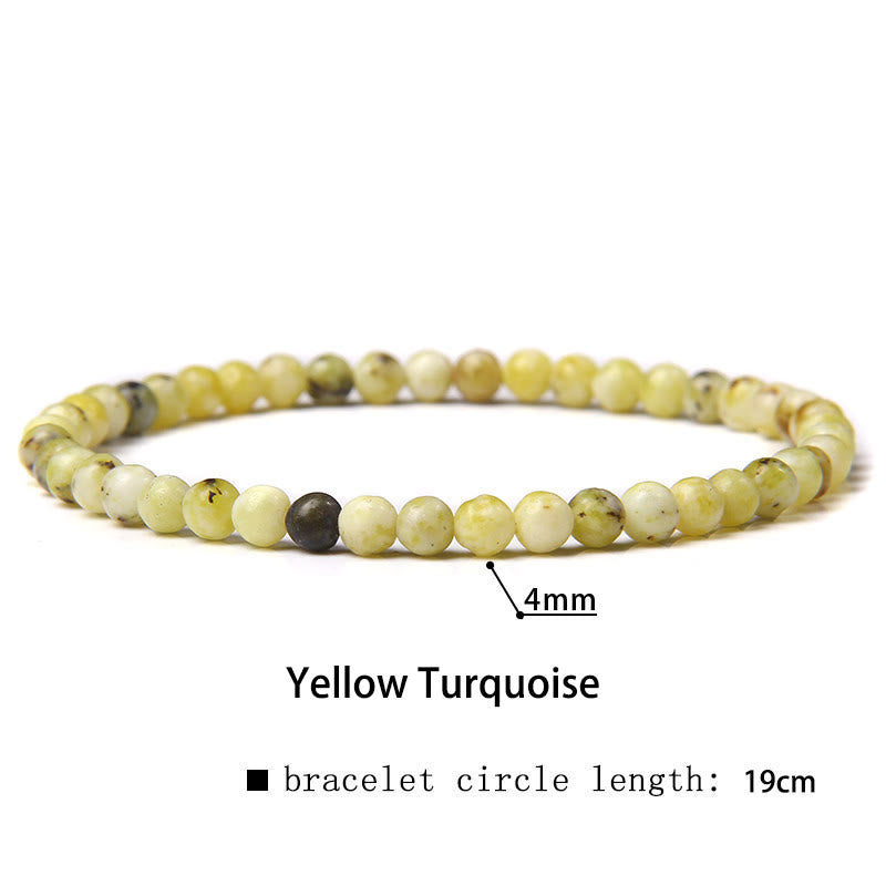 Nimara Ritual 4mm Various Stone Crystal Mini Beads Healing Bracelet