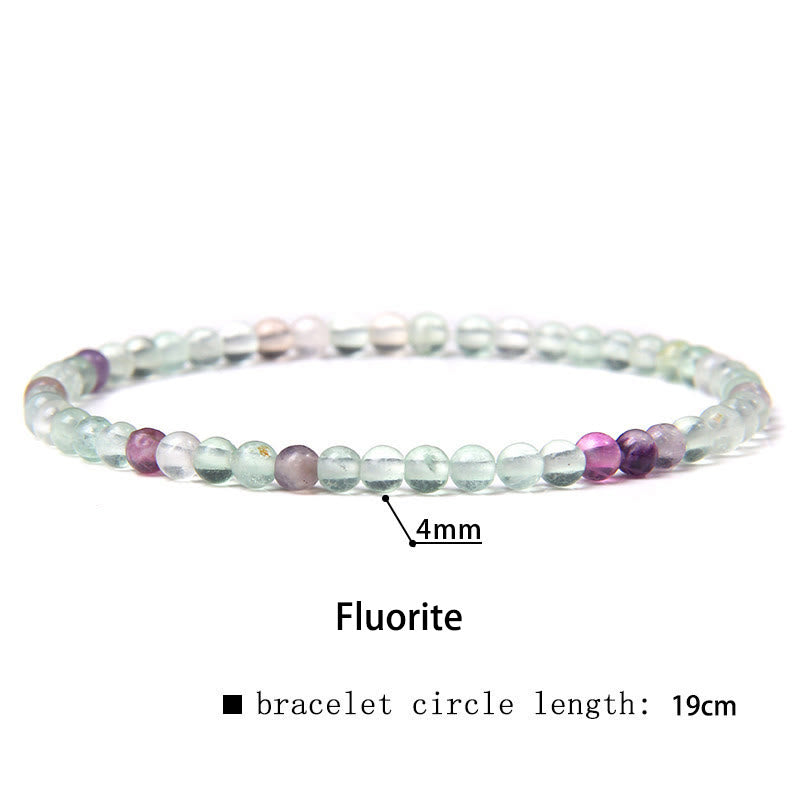 Nimara Ritual 4mm Various Stone Crystal Mini Beads Healing Bracelet