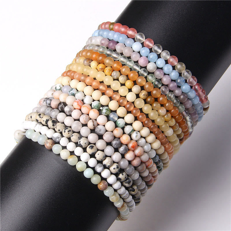 Nimara Ritual 4mm Various Stone Crystal Mini Beads Healing Bracelet