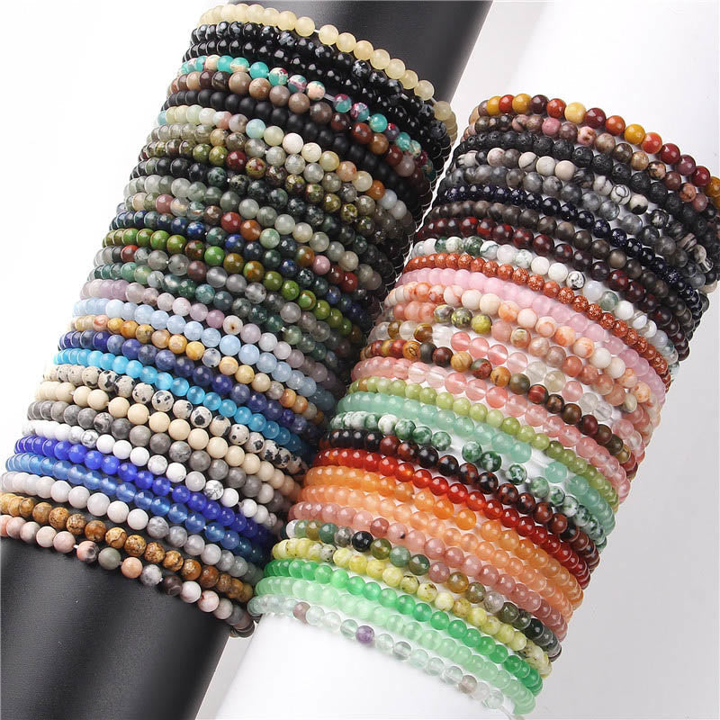 Nimara Ritual 4mm Various Stone Crystal Mini Beads Healing Bracelet