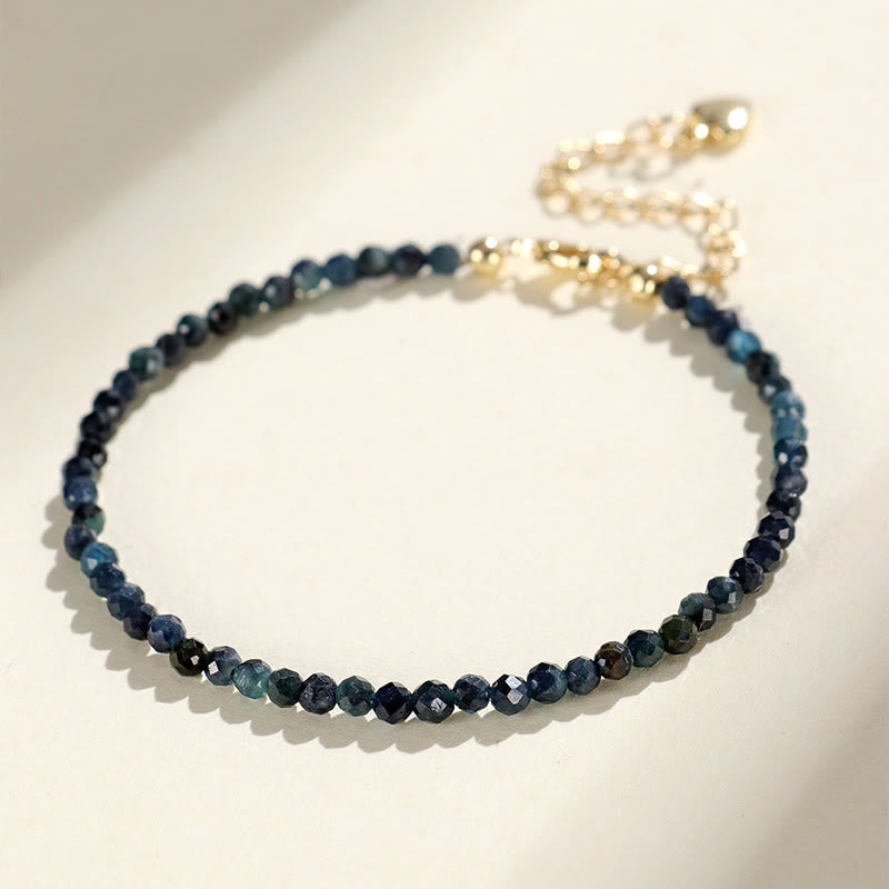 Nimara Ritual Indicolite Tourmaline Copper Beads Wisdom Bracelet