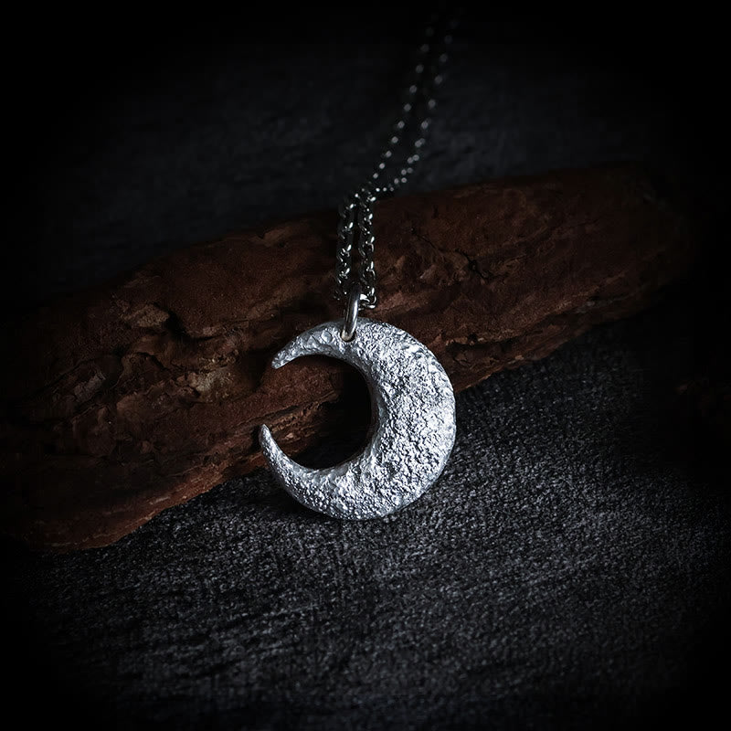 Nimara Ritual 999 Sterling Silver Moon Balance Necklace Pendant