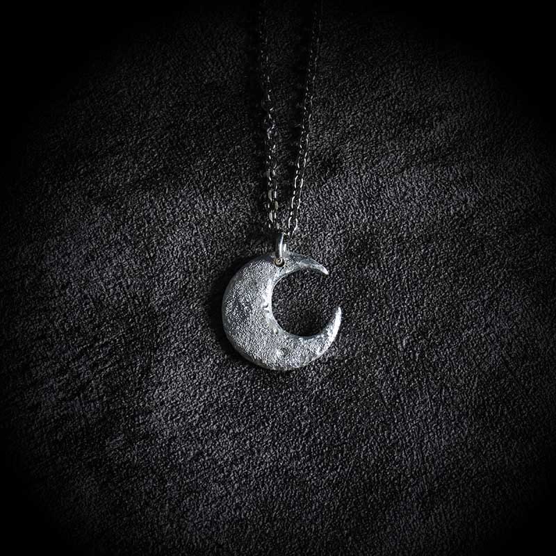 Nimara Ritual 999 Sterling Silver Moon Balance Necklace Pendant