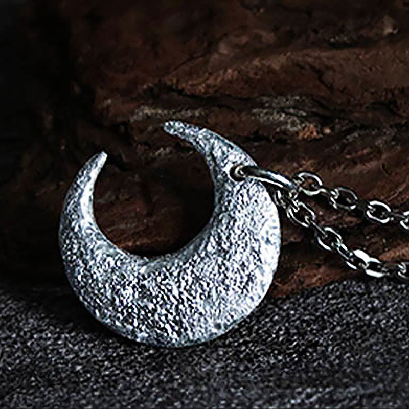Nimara Ritual 999 Sterling Silver Moon Balance Necklace Pendant