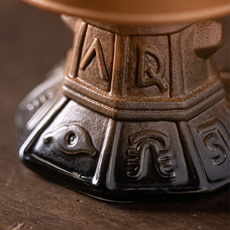 Nimara Ritual Sanxingdui Healing Ceramic Incense Burner Desk Decoration