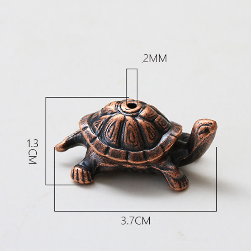 Nimara Ritual Alloy Turtle Snail Healing Incense Burner Desk Decoration