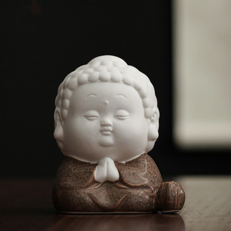 Nimara Ritual Buddha Sitting Standing Reclining Ceramic Healing Incense Burner Desk Decoration