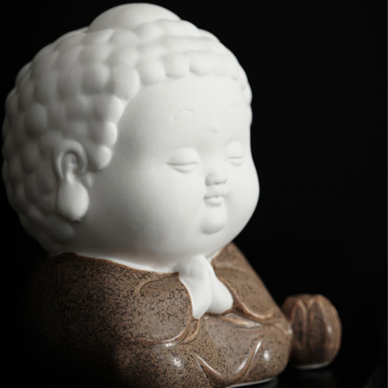 Nimara Ritual Buddha Sitting Standing Reclining Ceramic Healing Incense Burner Desk Decoration