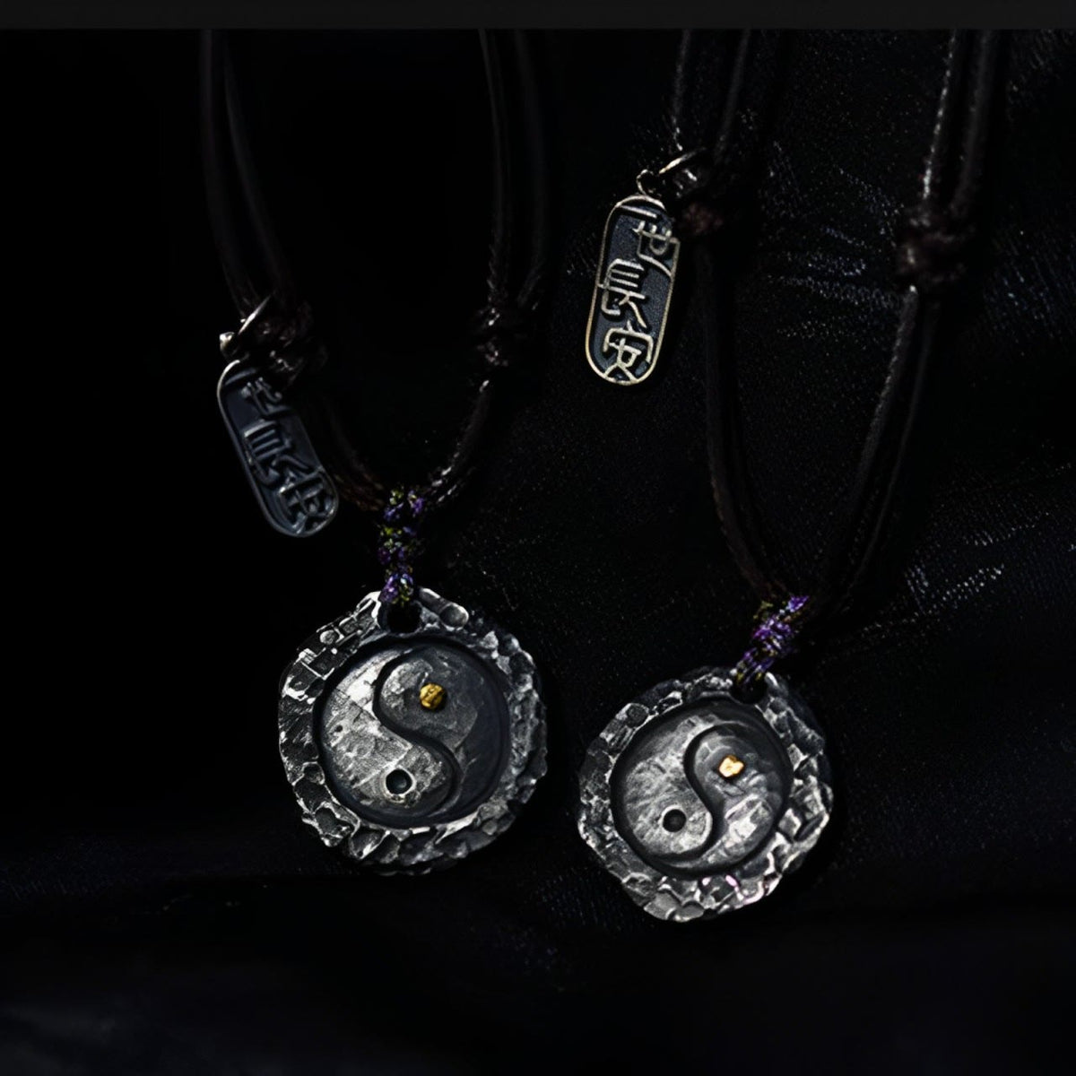 Nimara Ritual 999 Sterling Silver Tai Chi Yin Yang Design Harmony Necklace Pendant
