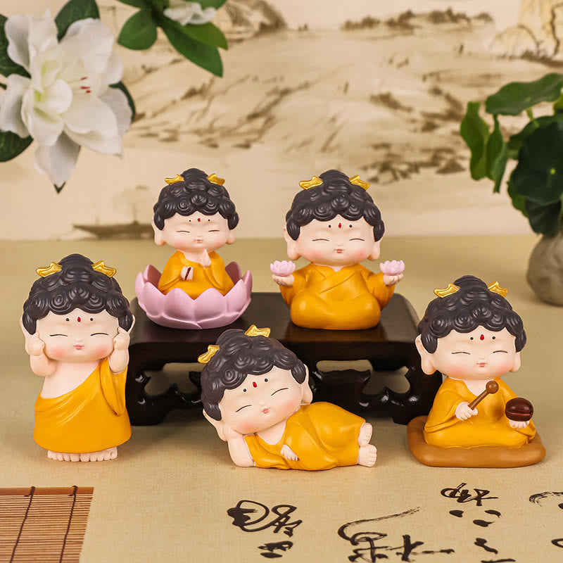 Nimara Ritual Meditation Lotus Amitabha Buddha Resin Statue Compassion Home Decoration