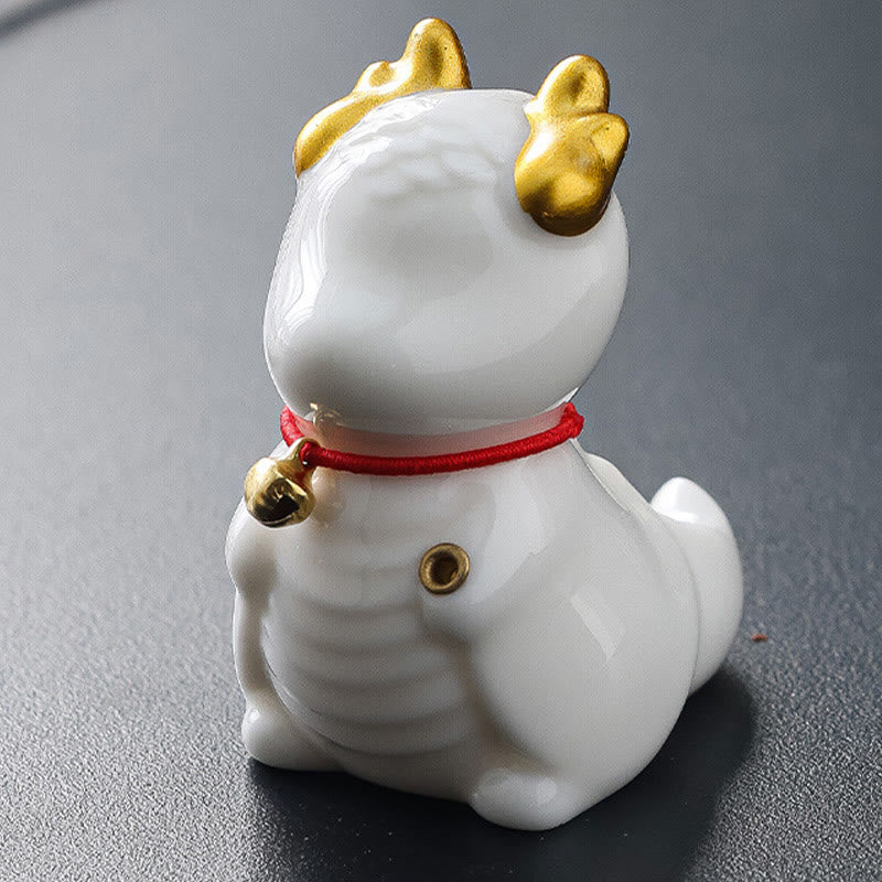 Nimara Ritual Dragon Bell Healing Ceramic Incense Burner Desk Decoration