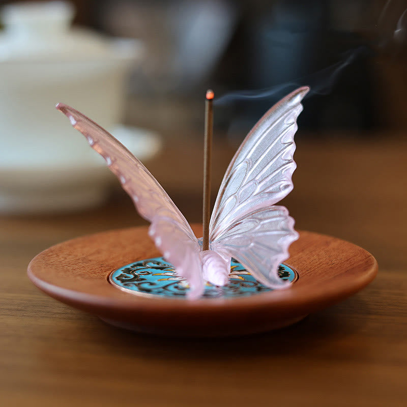 Nimara Ritual Butterfly Healing Incense Burner Desk Decoration