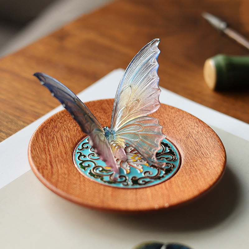 Nimara Ritual Butterfly Healing Incense Burner Desk Decoration
