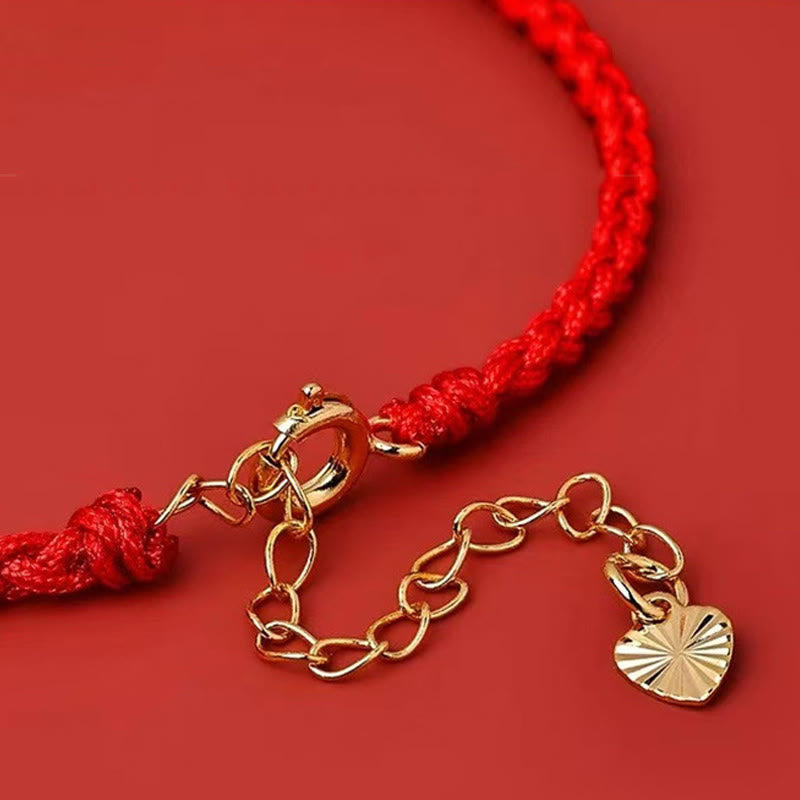 Nimara Ritual Red String 925 Sterling Silver Five Ways God Of Wealth Connection Bracelet