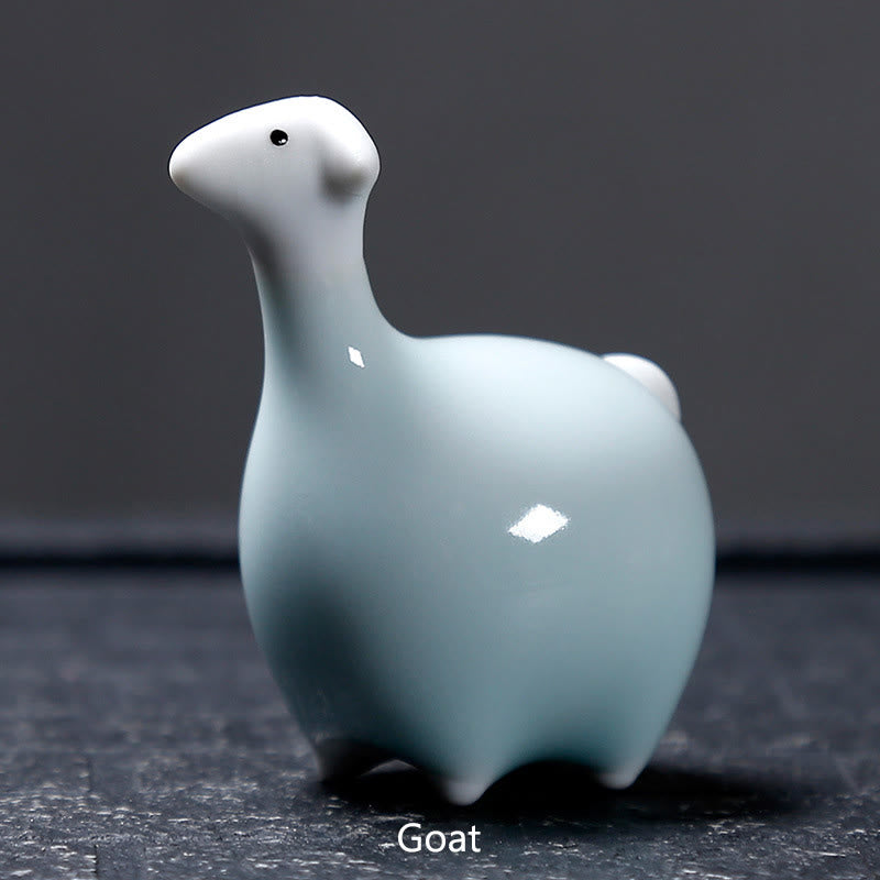 Nimara Ritual Chinese Zodiac Ceramic Tea Pet Home Decoration