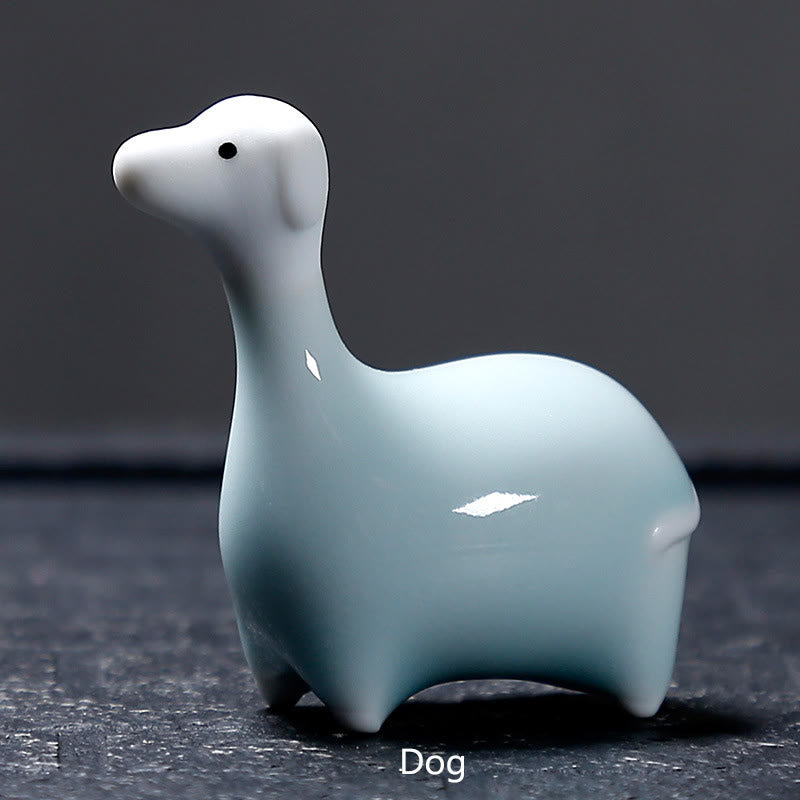 Nimara Ritual Chinese Zodiac Ceramic Tea Pet Home Decoration